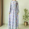 printed chiffon maxi dress with elastic waist printed chiffon maxi dress with elastic waist