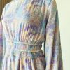 printed chiffon maxi dress with elastic waist printed chiffon maxi dress with elastic waist