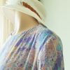 printed chiffon maxi dress with elastic waist printed chiffon maxi dress with elastic waist