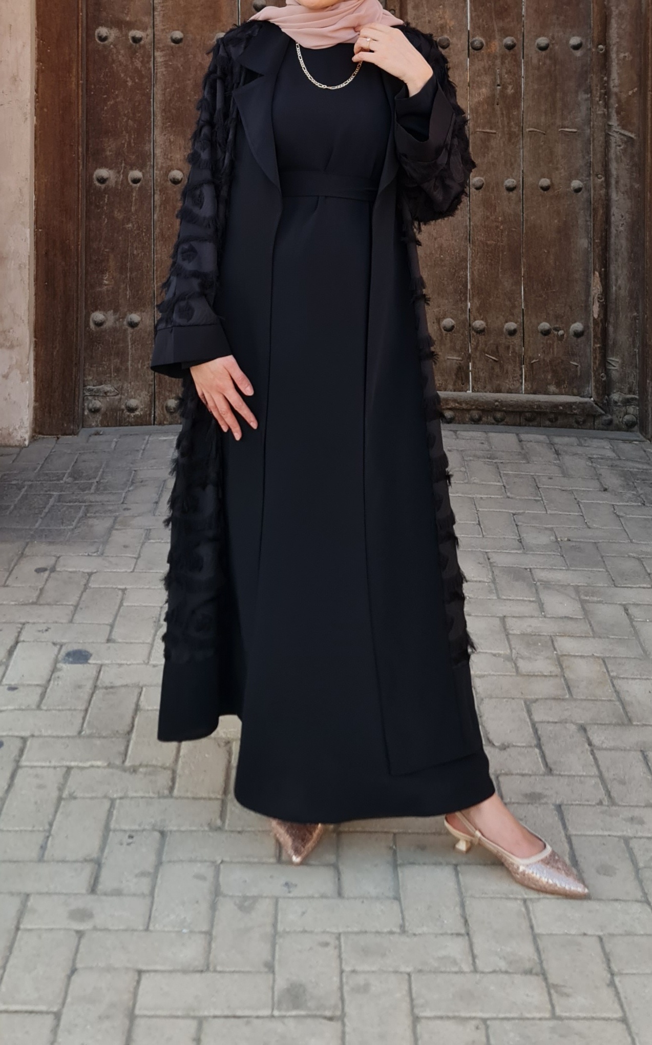 essential white crepe under dress