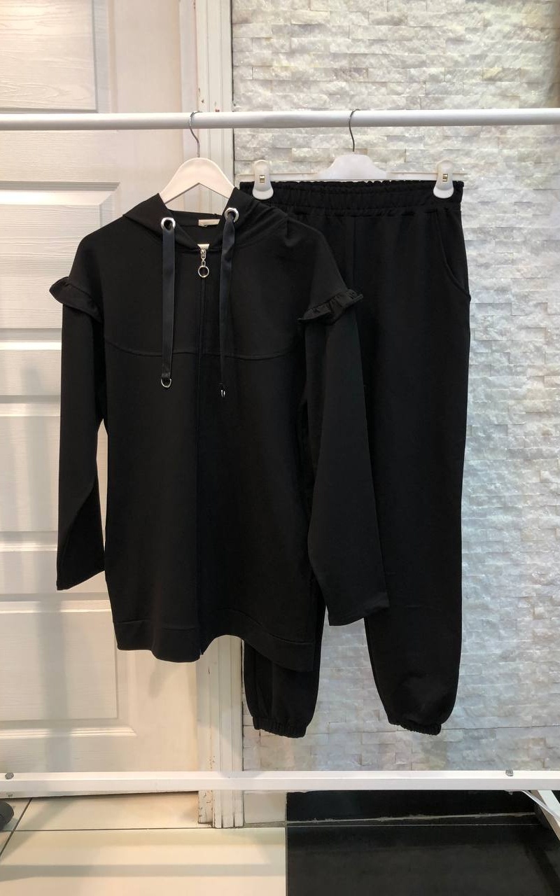 pure cotton hoodie two piece set