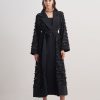 black textured layered abaya black textured layered abaya