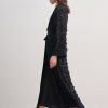 black textured layered abaya black textured layered abaya