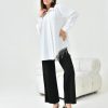 elegant fringe hem long shirt elegant fringe hem long shirt
