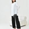 elegant fringe hem long shirt elegant fringe hem long shirt