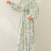 floral chiffon maxi dress
