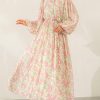 floral chiffon maxi dress