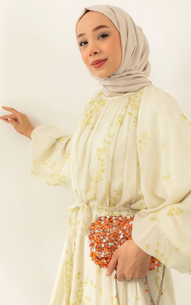 floral chiffon maxi dress