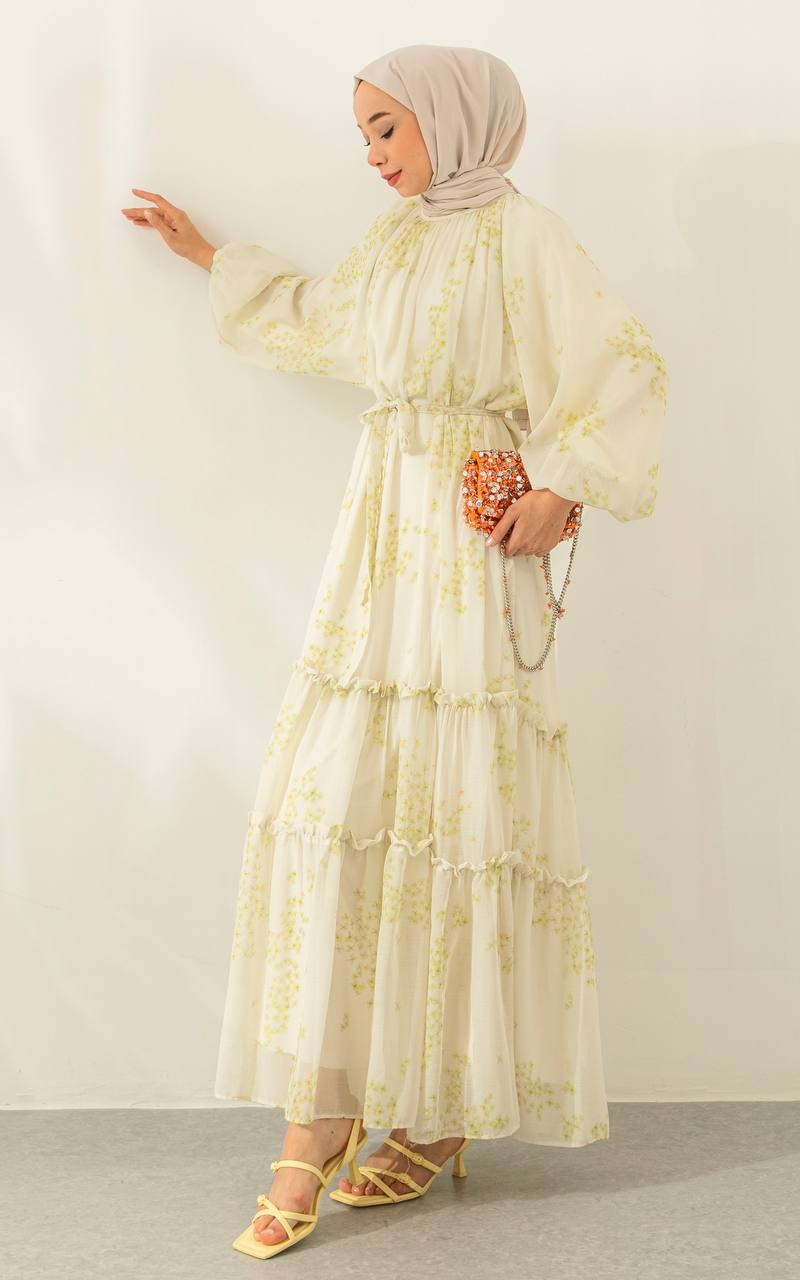 floral chiffon maxi dress