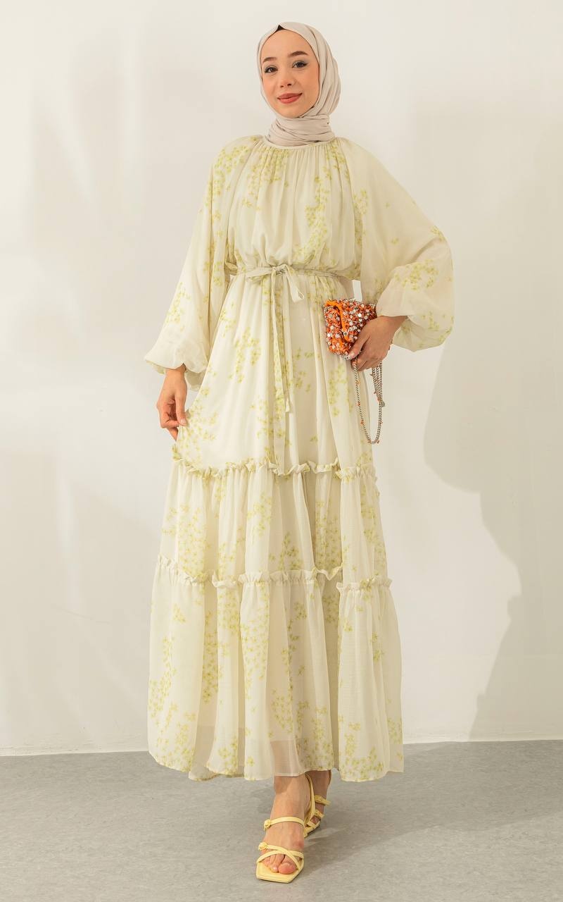 floral chiffon maxi dress