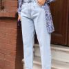 cotton mom fit pants