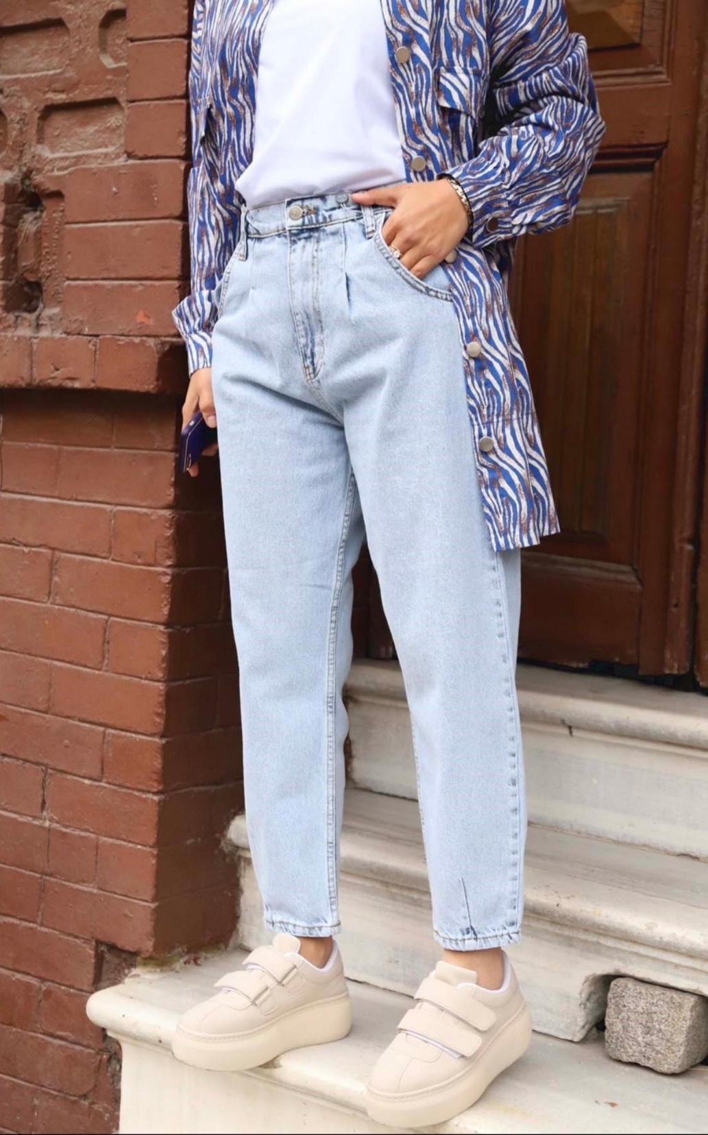 cotton mom fit pants