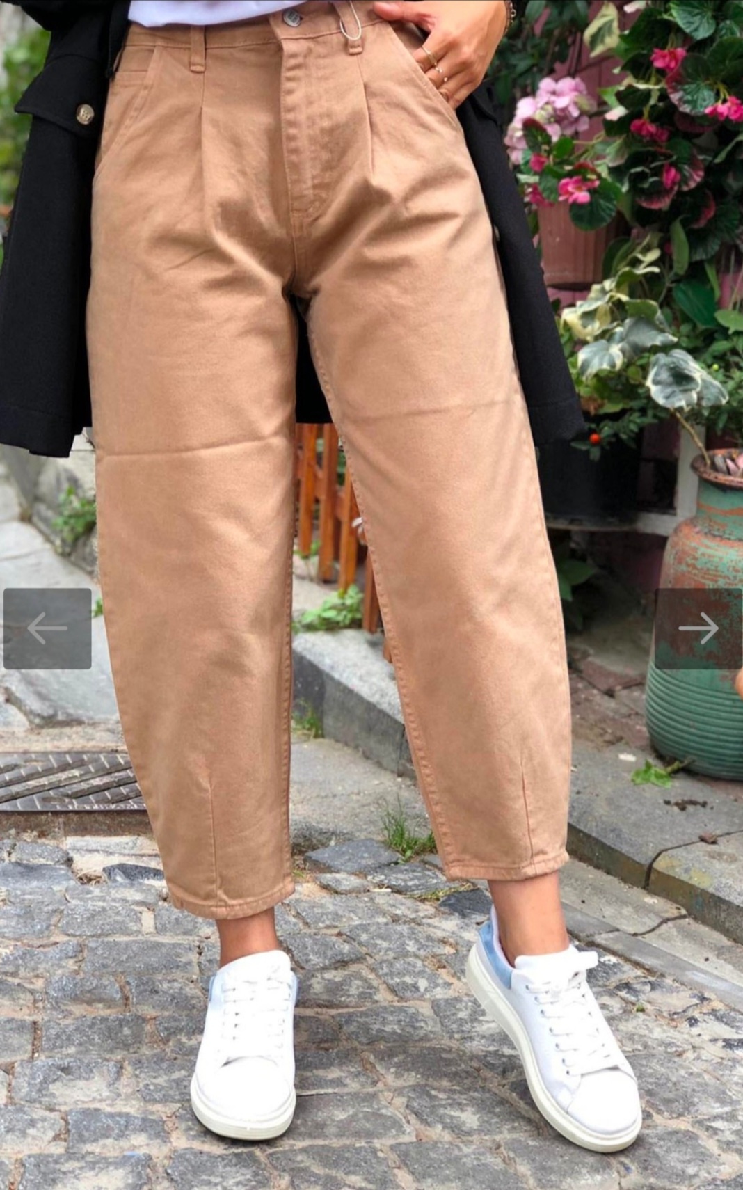 cotton mom fit pants
