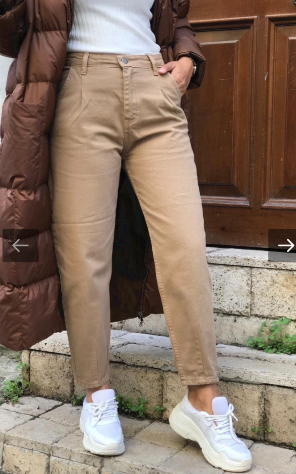 cotton mom fit pants