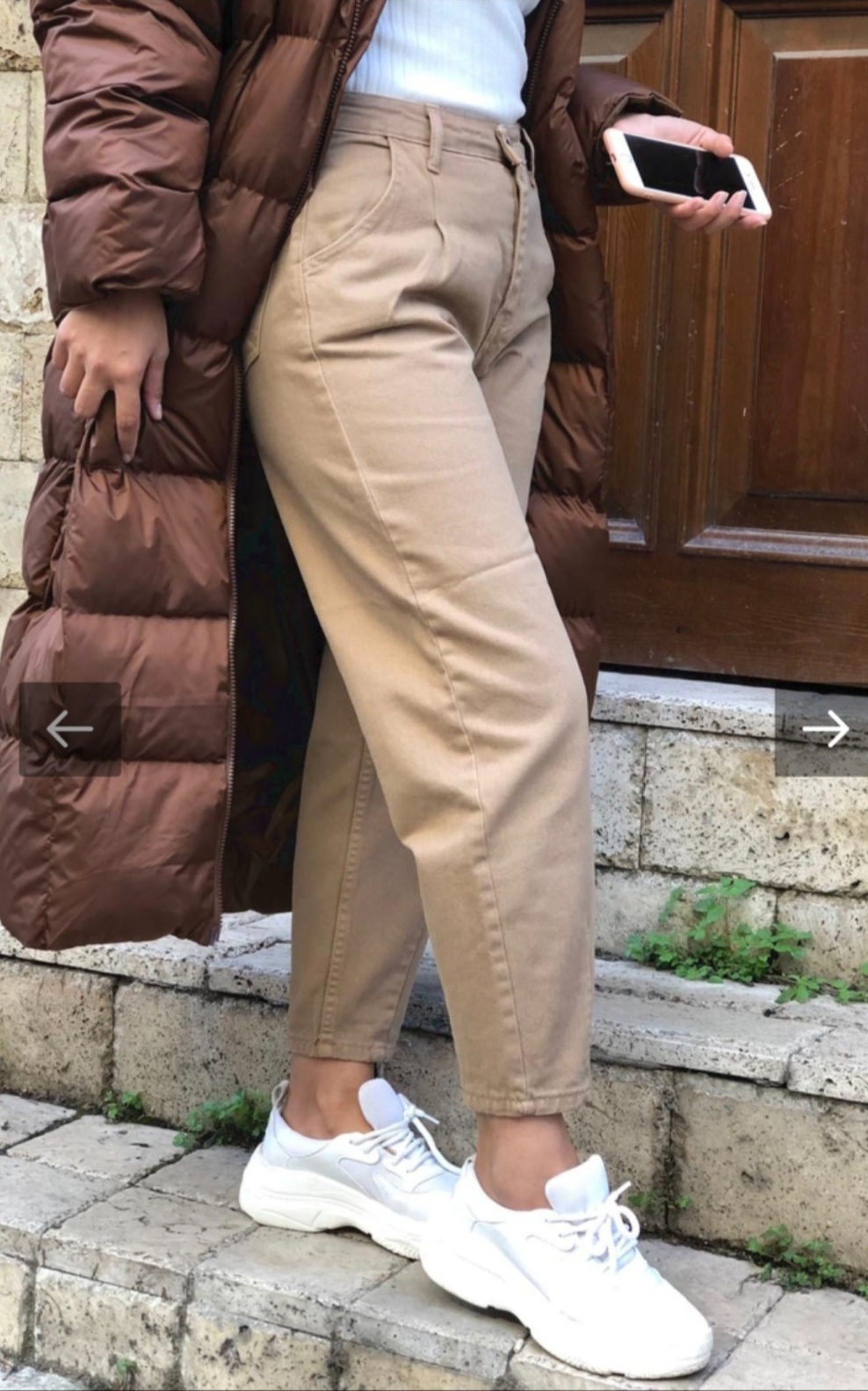 cotton mom fit pants