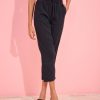 linen drawstring cropped pants