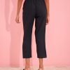 linen drawstring cropped pants
