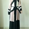 black crepe jacquard abaya black crepe jacquard abaya