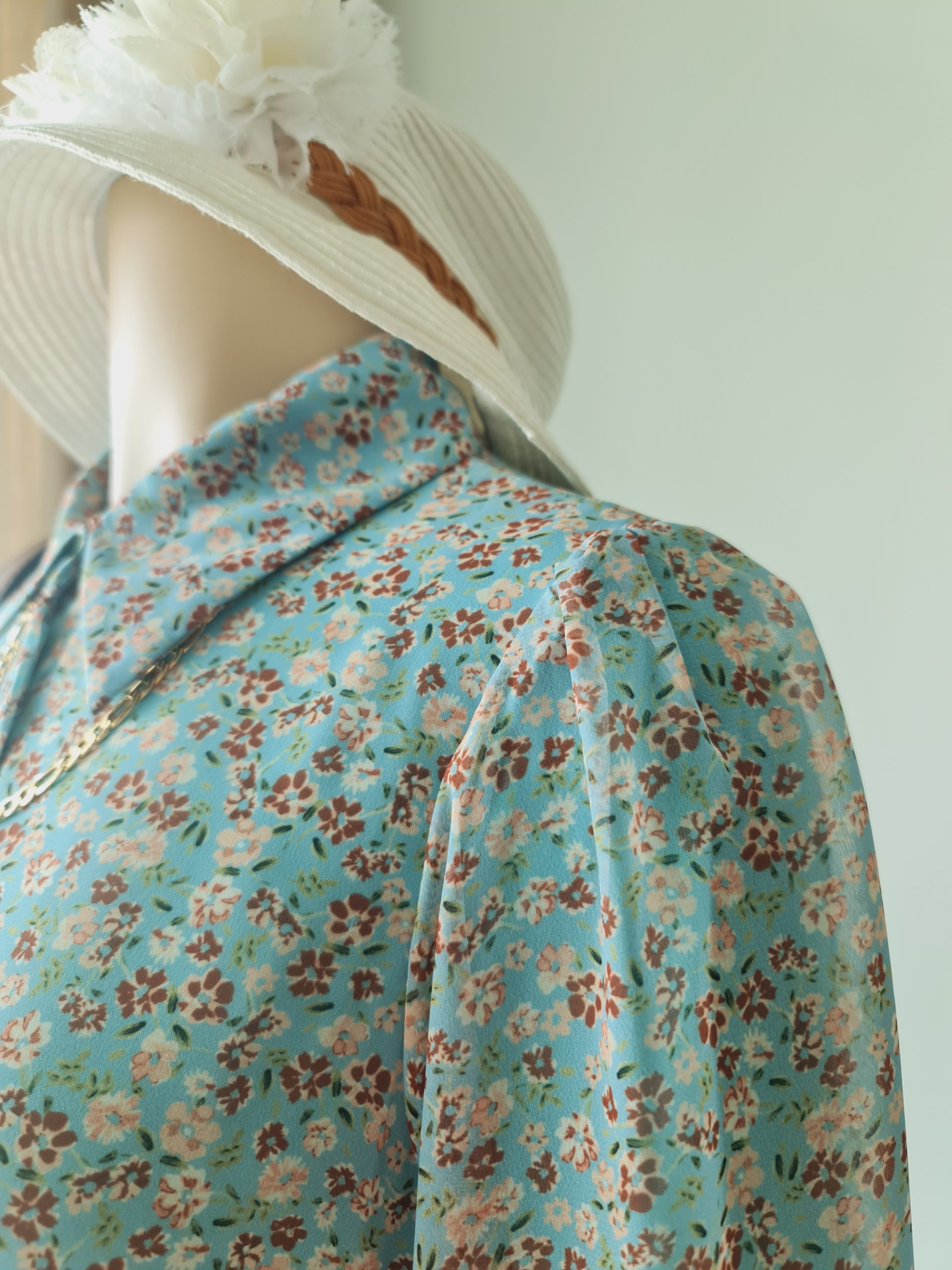 floral button down chiffon maxi dress