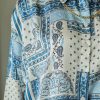 blue paisley shirt & pants set