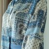 blue paisley shirt & pants set