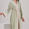 printed belted kimono printed belted kimono